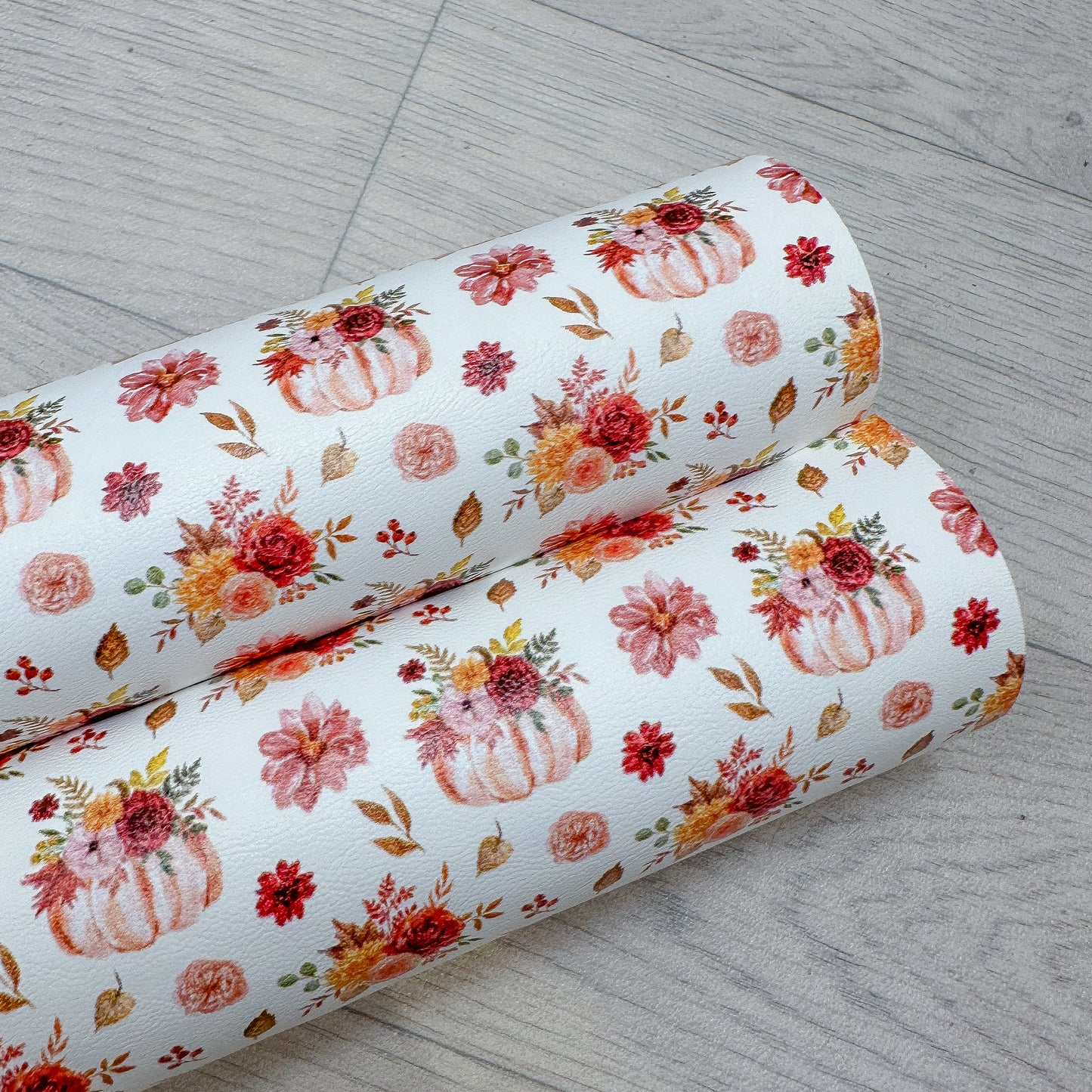 Flower Pumpkins Leatherette