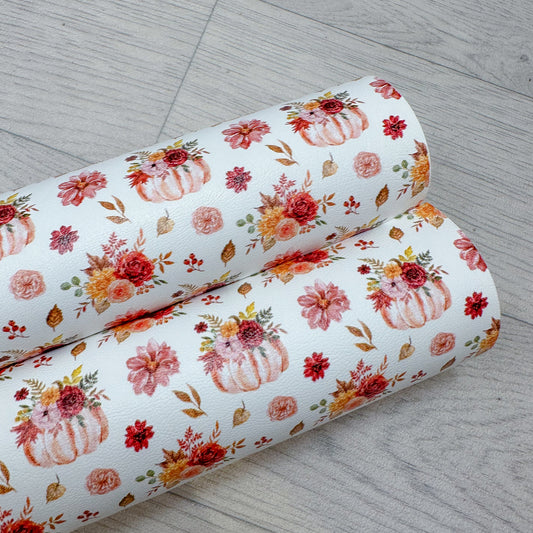 Flower Pumpkins Leatherette