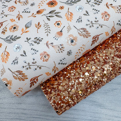 Fall Blooms Glitter Duo