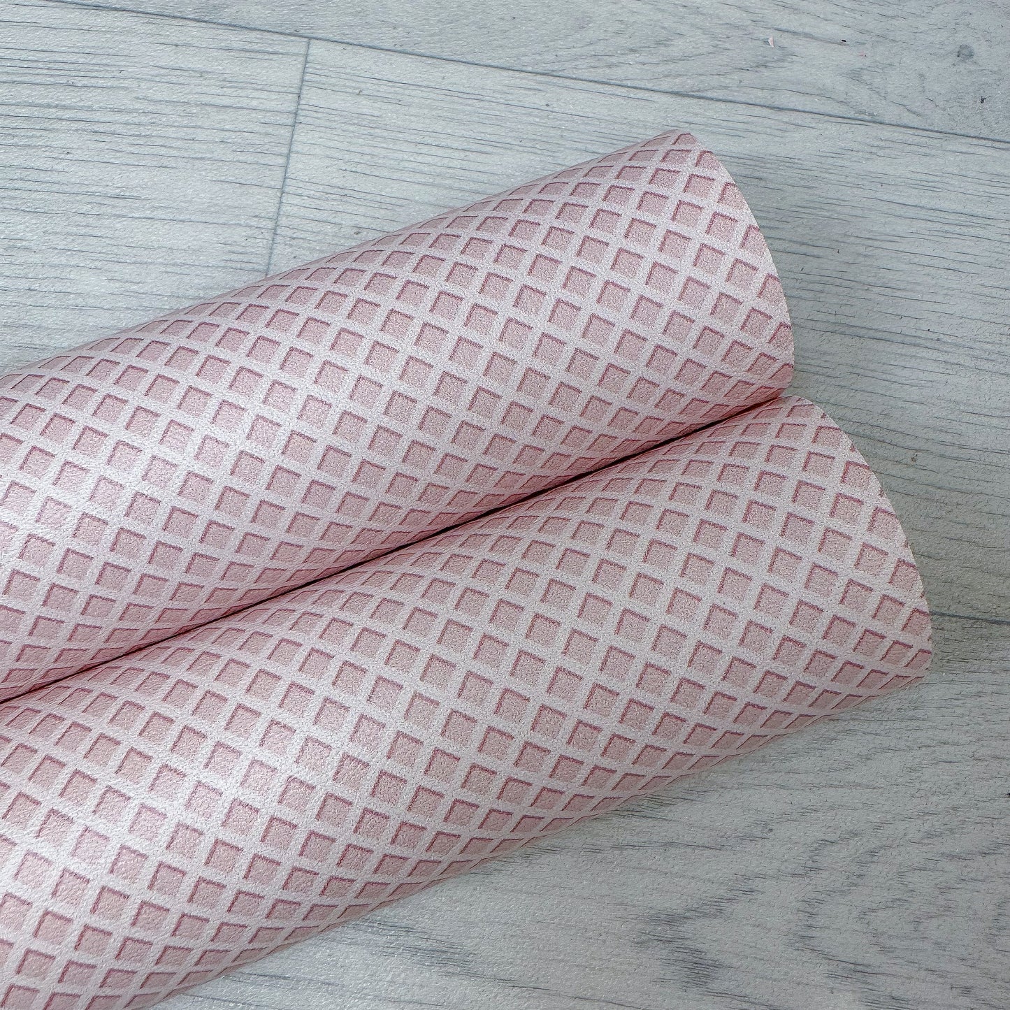 Pink Wafer Leatherette