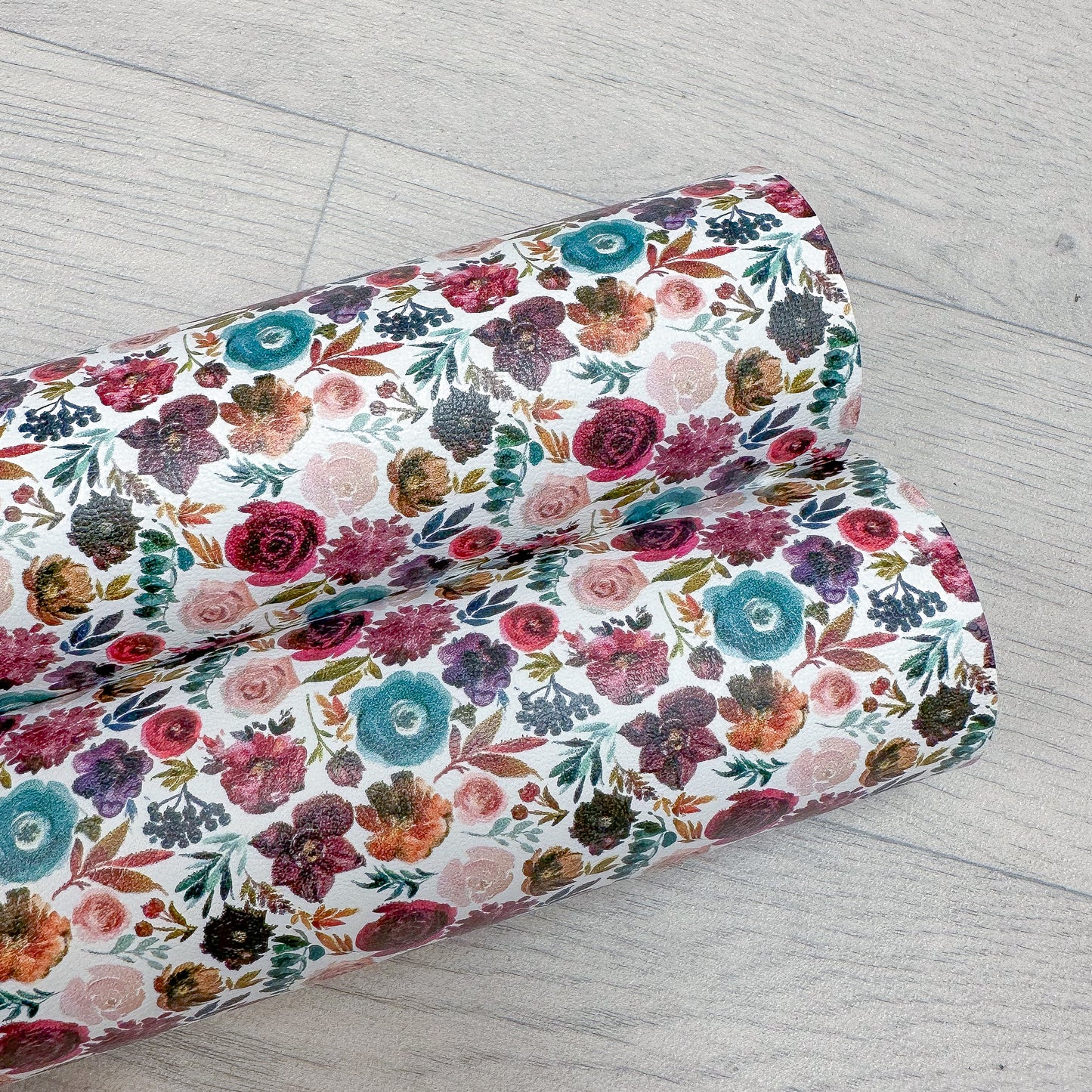 Autumn Floral Leatherette