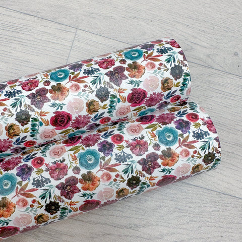 Autumn Floral Leatherette