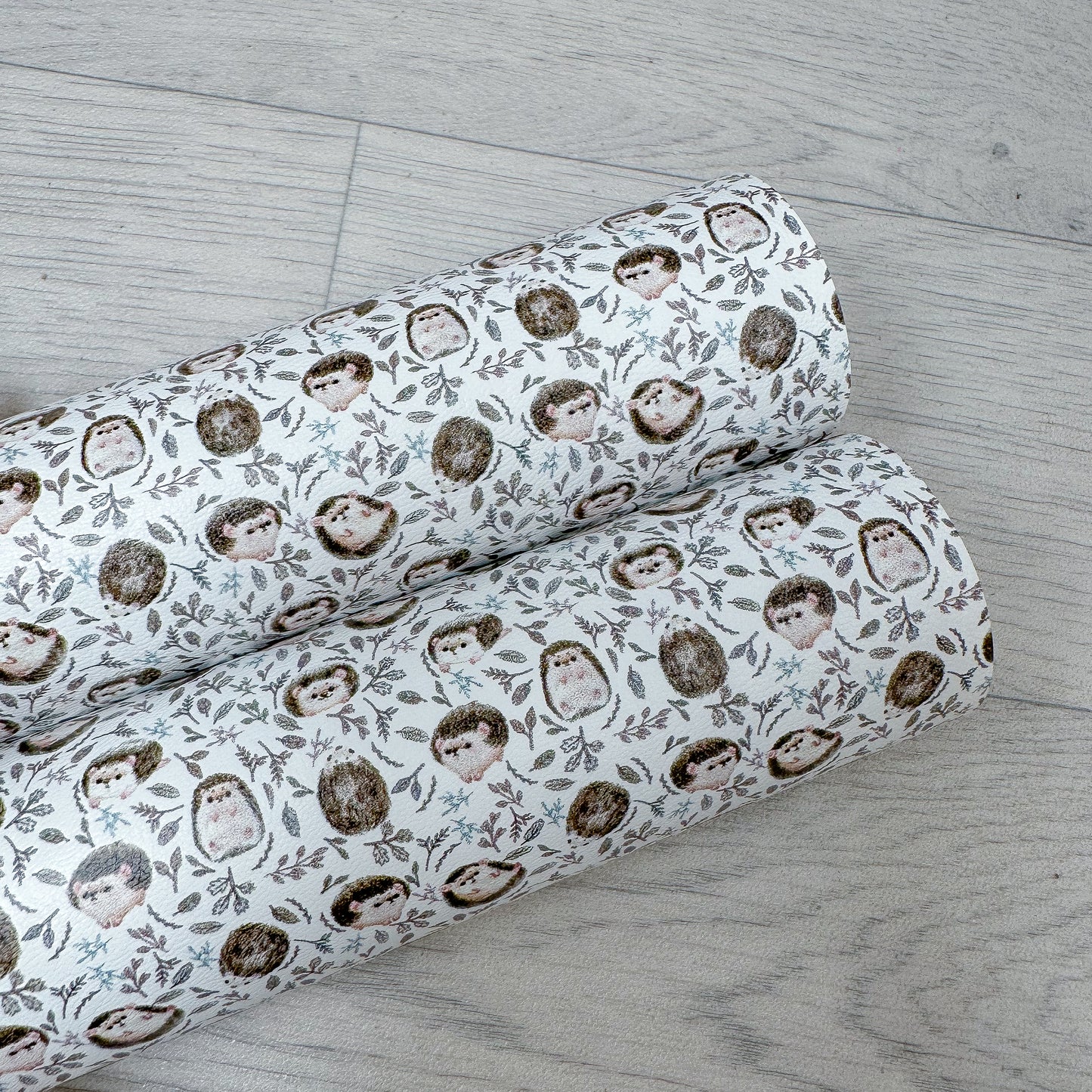 Cute Hedgehog Faux Leather Sheet