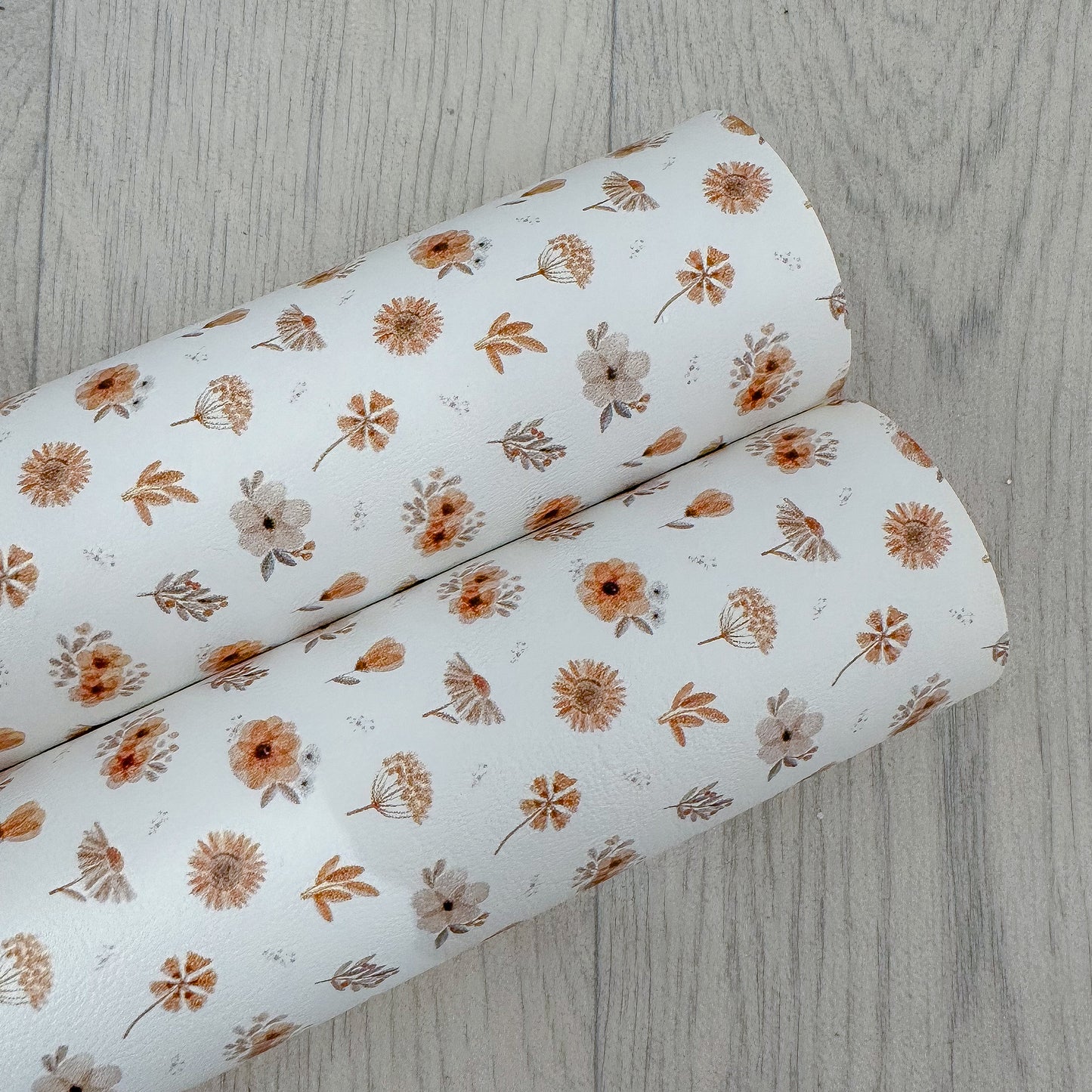 Mustard Boho Blooms Leatherette