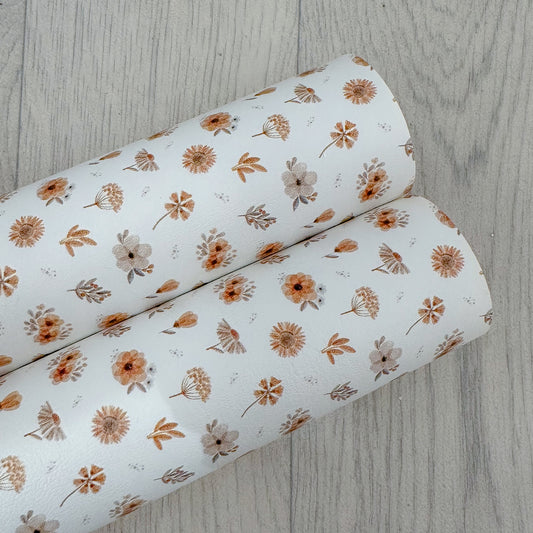 Mustard Boho Blooms Leatherette