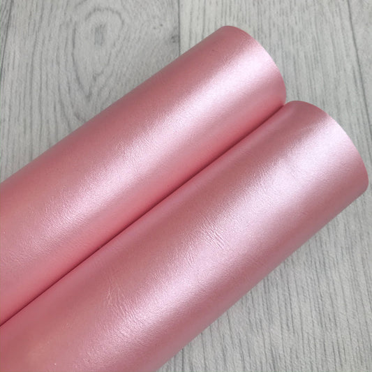 Pink shiny pearl leather 