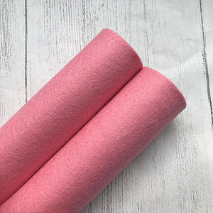 Bubblegum Pink 100% Merino Wool Felt