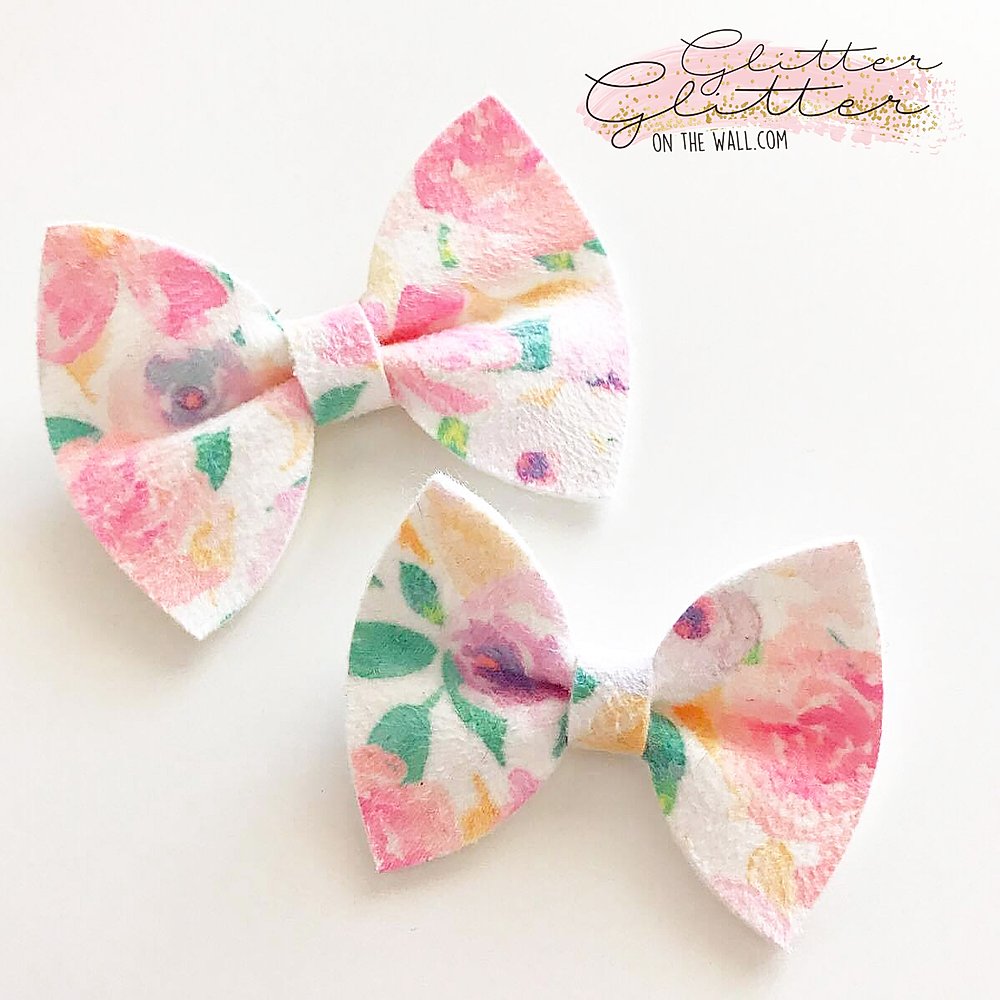 Practically Perfect Pinched Butterfly Bow Die Glitter Glitter On The Wall Exclusive PREORDER