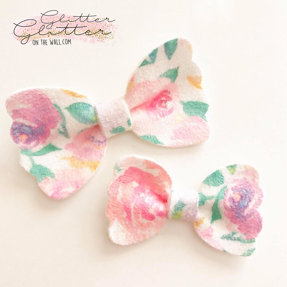 Practically Perfect Pinched Butterfly Bow Die Glitter Glitter On The Wall Exclusive PREORDER