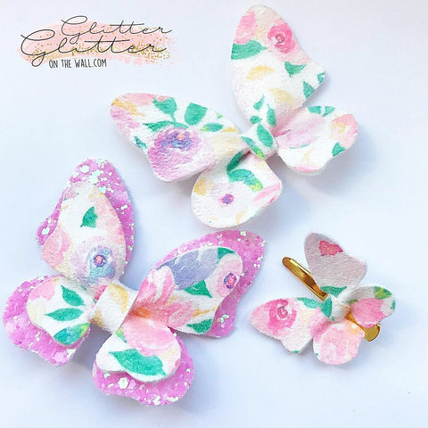 Practically Perfect Pinched Butterfly Bow Die Glitter Glitter On The Wall Exclusive