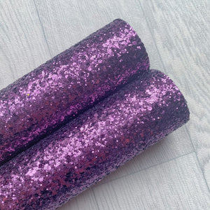 Purple glitter Chunky Glitter fabric A4 sheet bow crafts supplies glitter material wallpaper maker hair bows 
