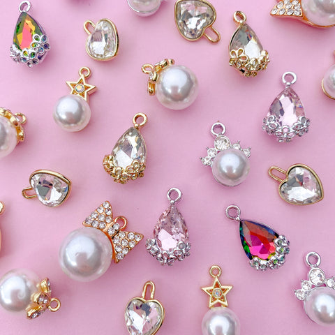 Big Jewel & Pearl Charms (new)