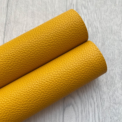 Mustard Faux Leather
