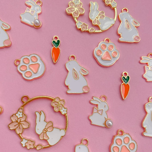 Rose Gold Easter Charms
