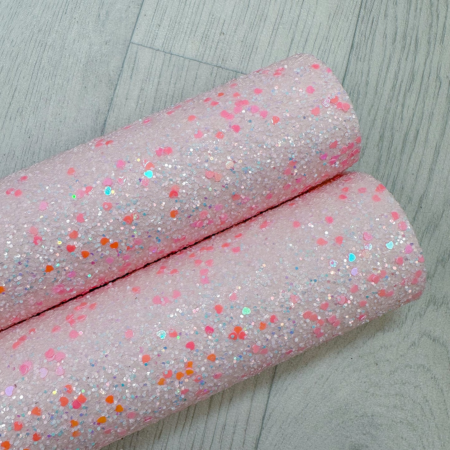 I Heart You Pink Chunky Glitter