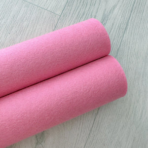 Candy Pink 100% Merino Wool Felt