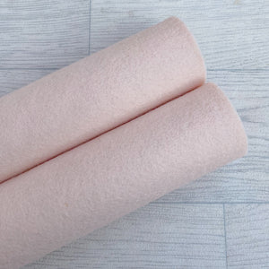 barely pink merino wool felt sheet 100%