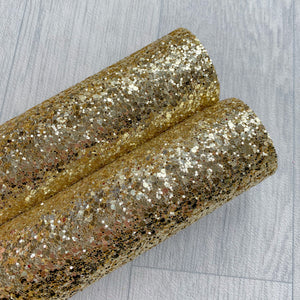 Gold champagne Chunky Glitter fabric A4 sheet bow crafts supplies glitter material wallpaper maker hair bows 
