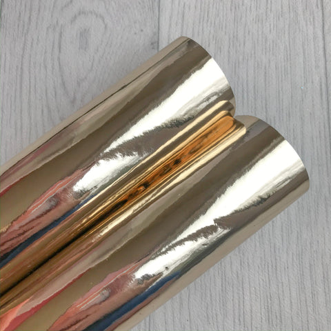 Mirror Mirror Light Gold Leatherette