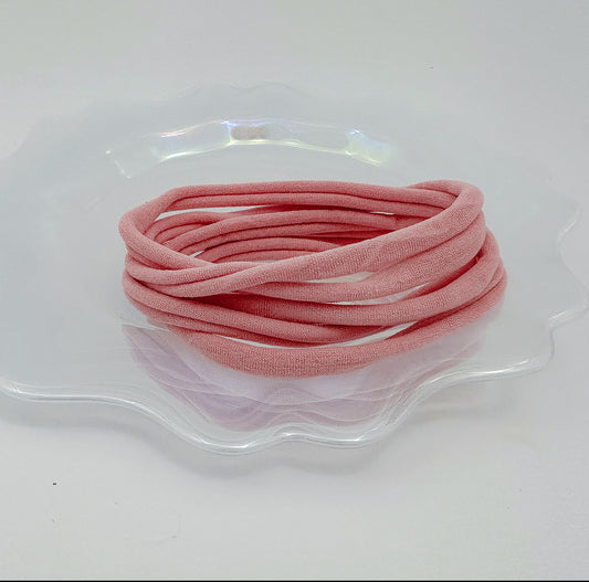 Crafty Duck Darling Nylon Headbands Baby Pink