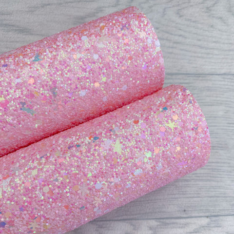 Snow Much Fun Pink Chunky Glitter