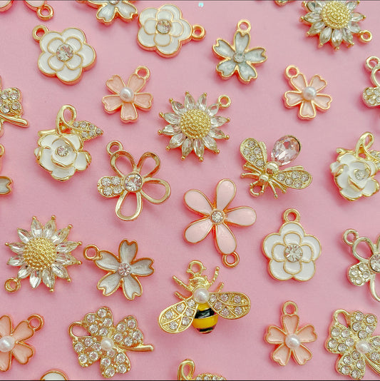 Flowers & Bugs Charms