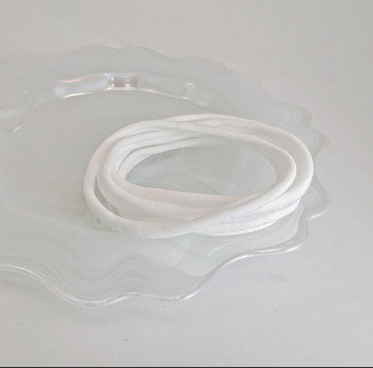 Darling Nylon Headbands White