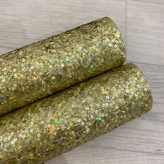 Gold Hologram Extra Chunky Glitter