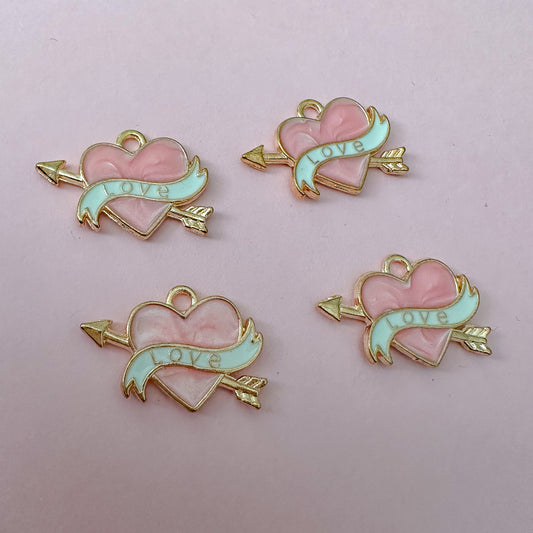 Love Heart Charms