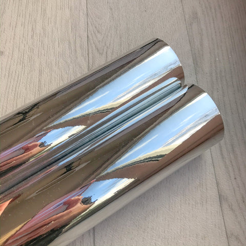 Mirror Mirror Silver Leatherette on