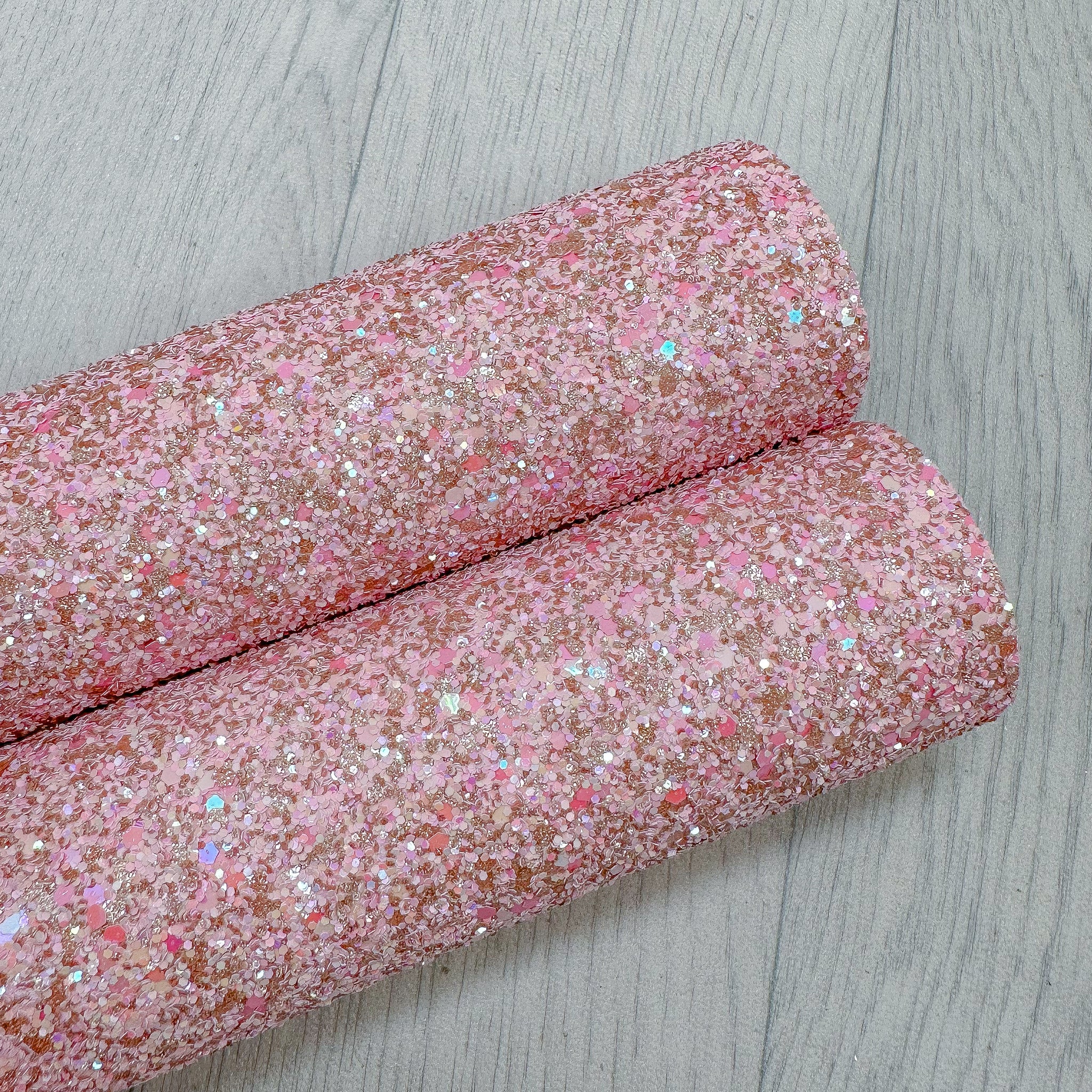 pink and rose gold glitter fabric a4 sheet bow making crafts