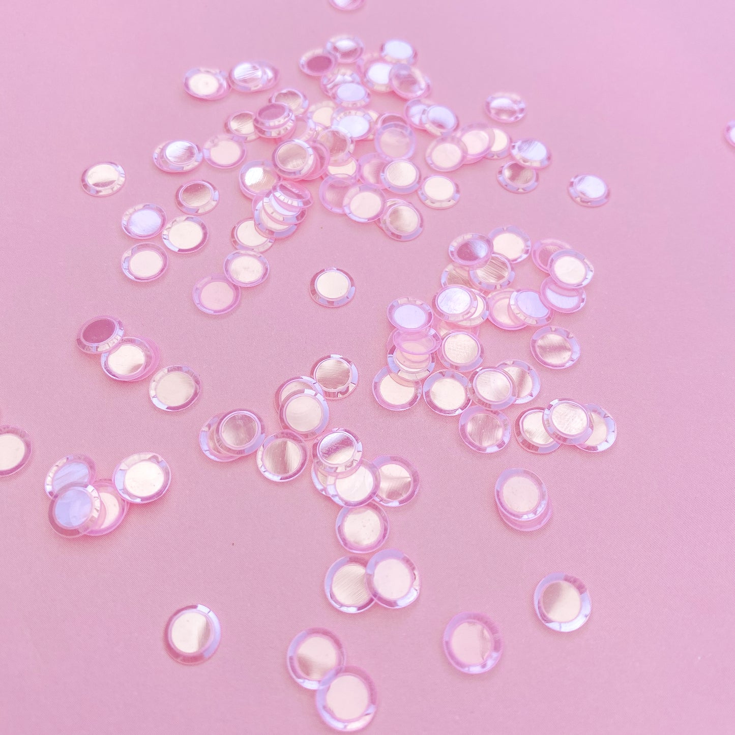 Big Clear Pink Sequins