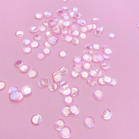 Big Clear Pink Sequins