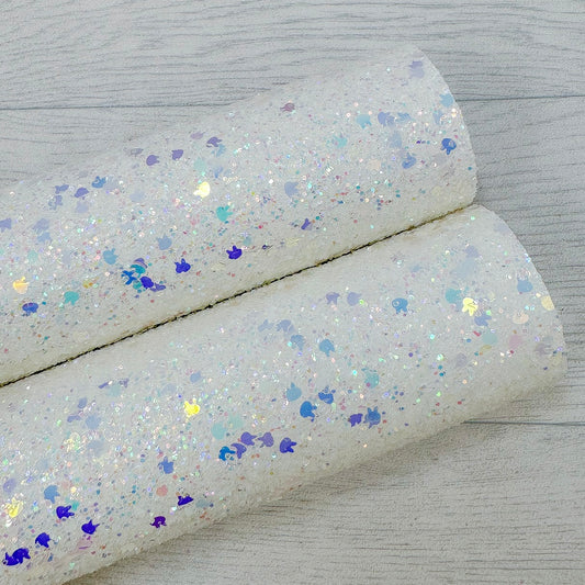 Bunny Sprinkles White Chunky Glitter