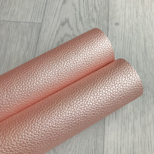 Sweet Blush Pink Leatherette
