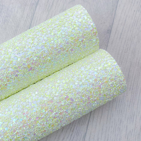 Neon Mix Yellow Chunky Glitter