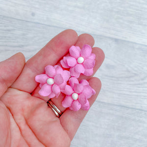 Hot Pink Cottage Sweetheart Blooms Mulberry Flowers 25mm (10)