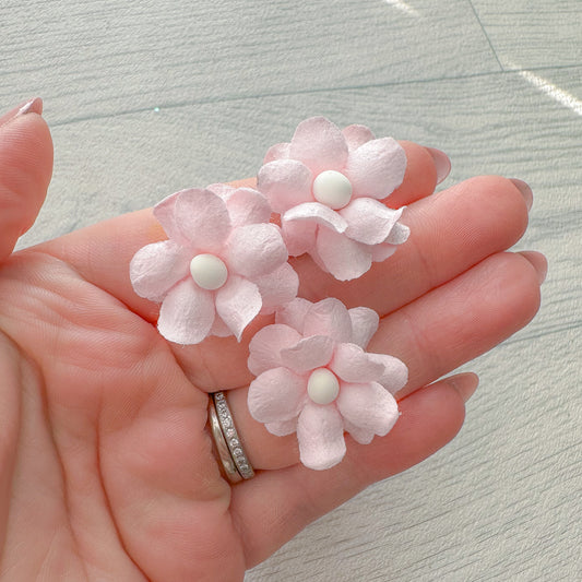 BOGOF Soft Pink Cottage Sweetheart Blooms Mulberry Flowers 25mm (10)