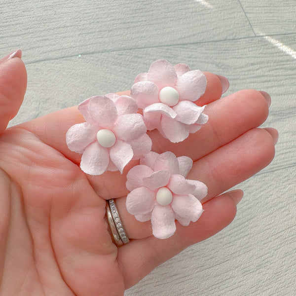 BOGOF Soft Pink Cottage Sweetheart Blooms Mulberry Flowers 25mm (10)