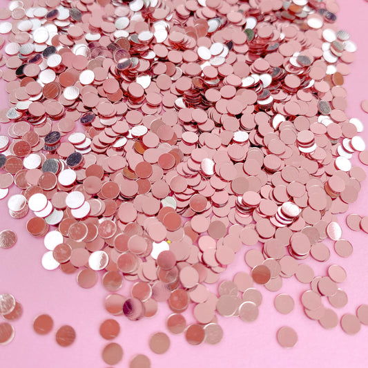 Metallic Pink Dot Sequins