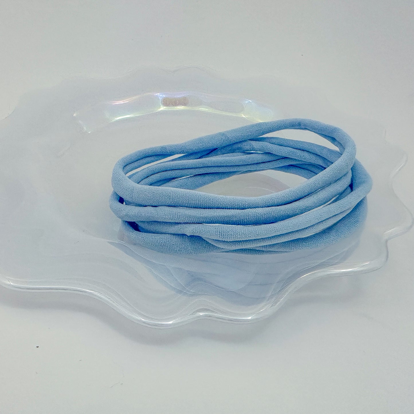 Darling Nylon Headbands Baby Blue