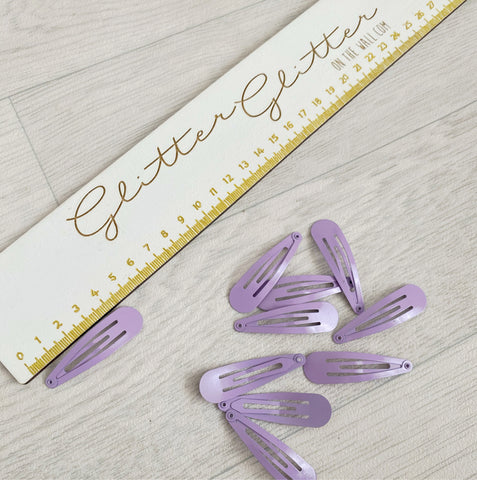 Lilac 5cm Snap Clips