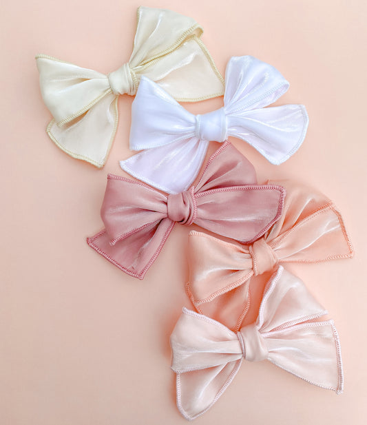 Satin Organza Bow Strips