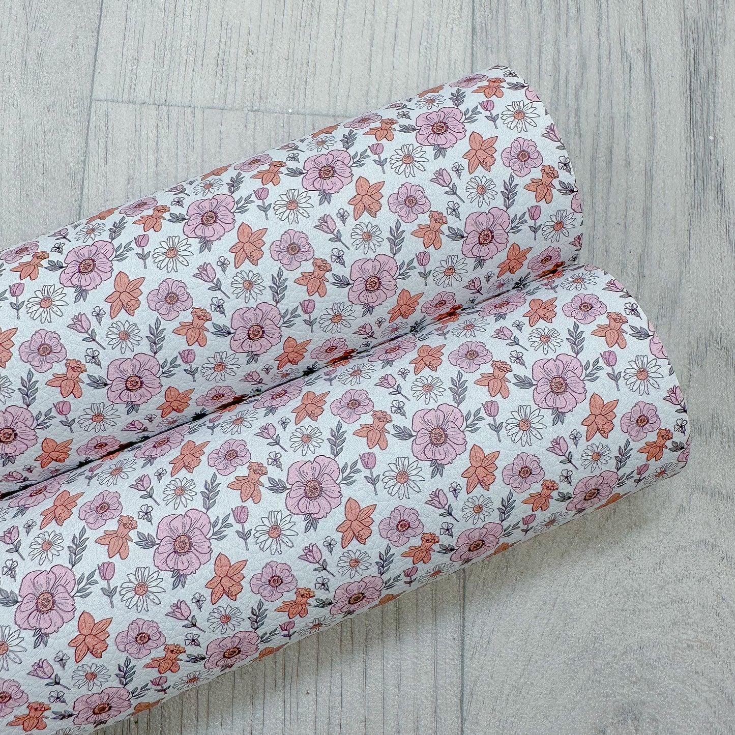 Spring Flowers Leatherette