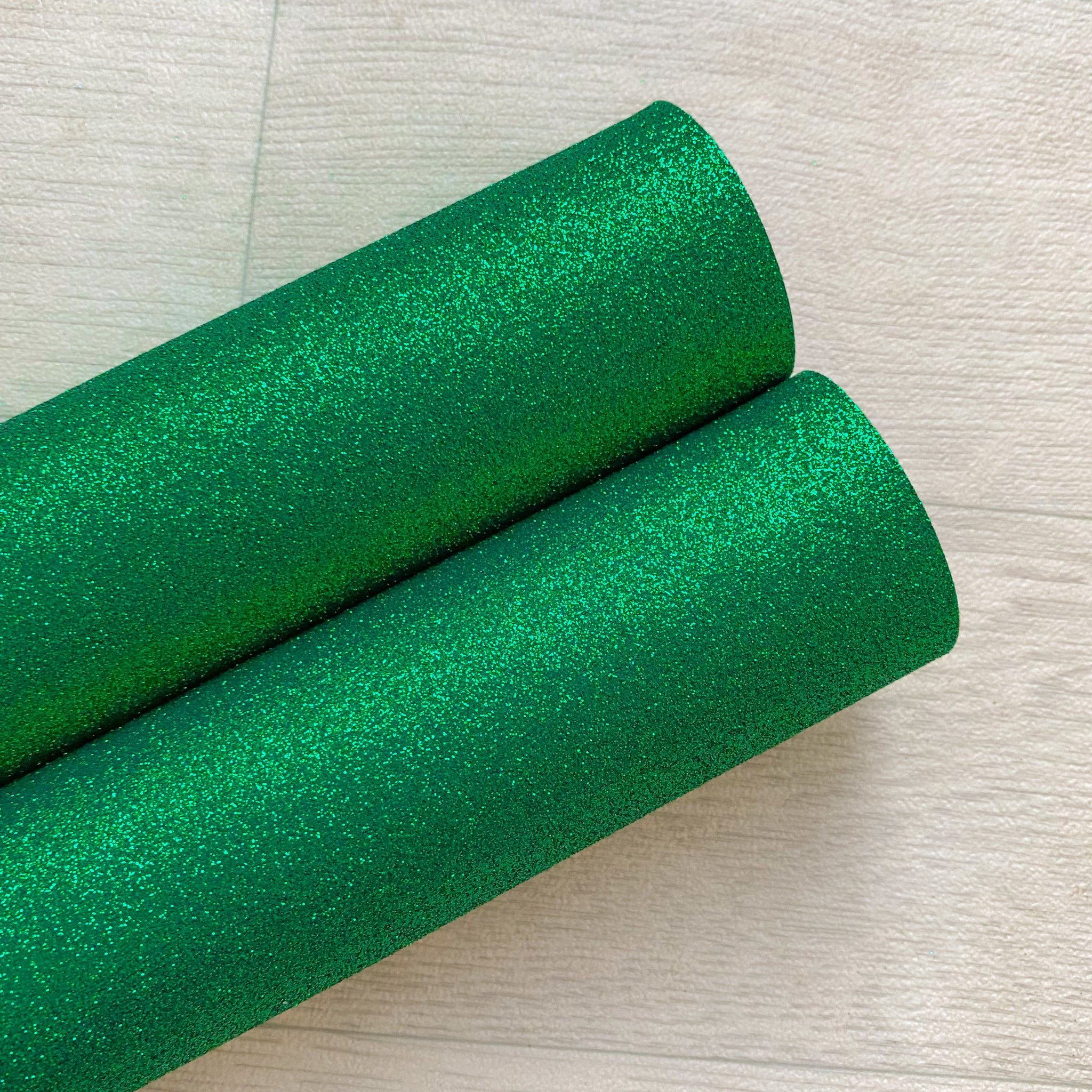 Green fine glitter fabric A4 sheet bow crafts