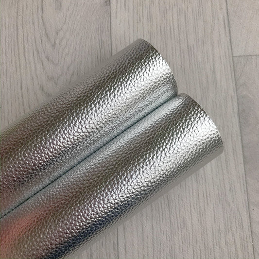 Chrome Silver Leatherette