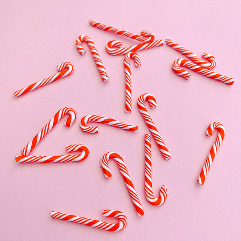 Candy Cane Polymer Clays