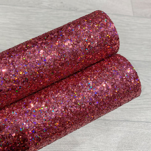 Hologram Pink Chunky Glitter