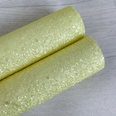 Sequins & Sparkles Yellow Chunky Glitter