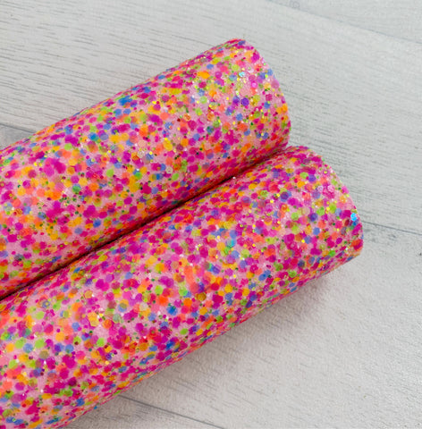 Pink Neon Sprinkles Chunky Glitter
